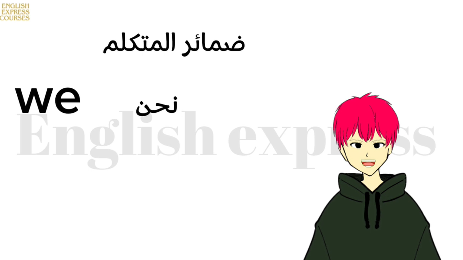 الضمائر الانجليزية